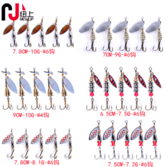 Wholesale Lure Fishing Gear: 7.2G-10G Metal Spinners for Sea Fishing, Lifelike Lures Targeting Bass and Whitefish