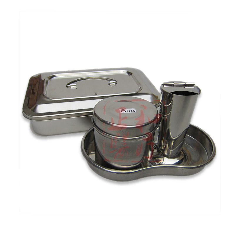 不锈钢镊子筒持物桶A304带盖倒锥型201泡镊筒桶器械缸大中小号