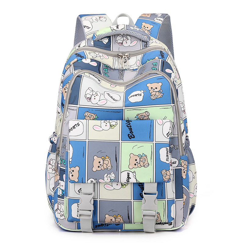 Nueva mochila escolar para estudiantes de primaria, grado 3456 de alta capacidad de estudiantes de secundaria, mochila de hombro de impresión de alto valor facial