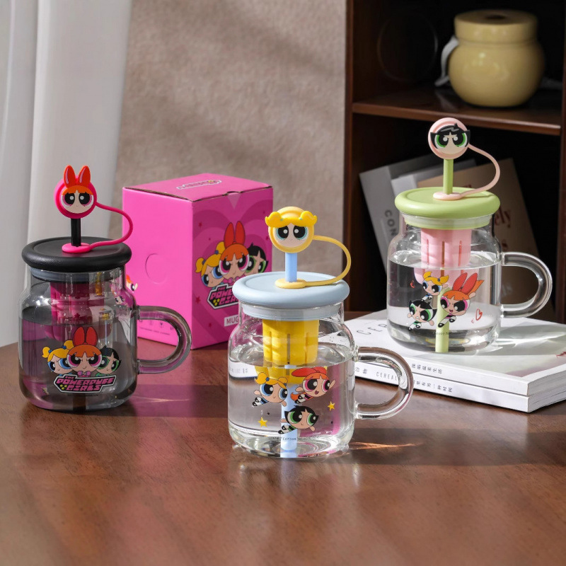 Voyeur Girl Copper Glass Girls 2025 nuevo verano de alto valor facial de gran capacidad lindas tazas de paja