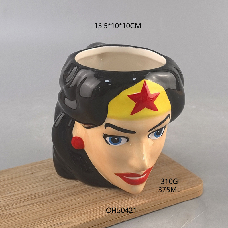 Estrictamente seleccionados Avengers Taza de cerámica Spider-Man Hulk Thor Iron Man Superman taza de café Taza de agua