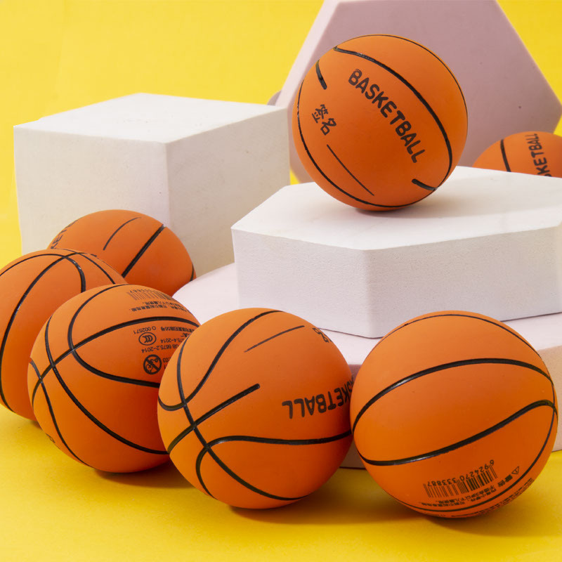 Outdoor Indoor Elastic Mini Basketball Model Student Toys Decompression Vent Pinch Gift Wholesale