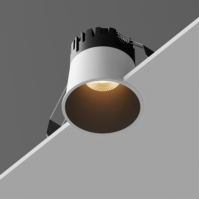 フルスペクトルヒルスポットライト埋め込みアンチグレアウォッシュウォールスポットライト家庭用超狭額縁LEDシーリングダウンライト|undefined