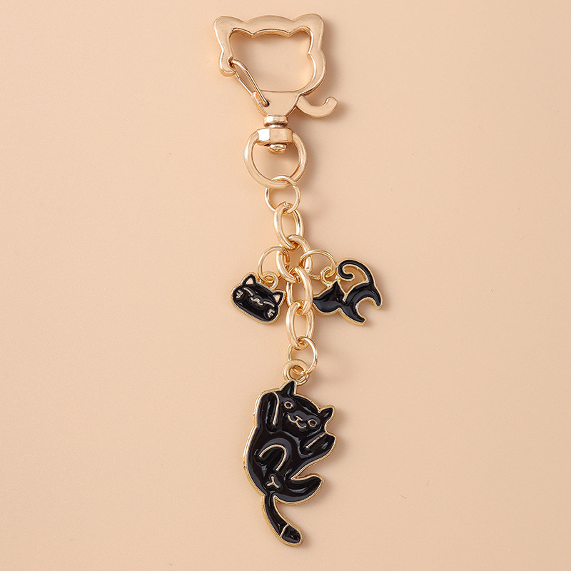 12g Weight Spring Ring Trigger Clasp Closure Clasp Closure Type Bag Pendant, Keychain Classification 1 Piece Quantity Daily, Street Occasion Alloy Material Paw Print, Cat Pattern Women's Gender Cute, Modern Style Style 1 Piece Cute Modern Style Paw Print Cat Alloy Women's Spring Ring Trigger Clasp Closure Bag Pendant Keychain 17