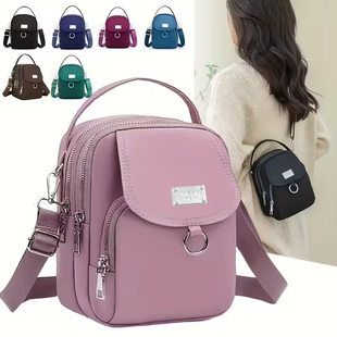 Fashionable handheld universal one-shoulder bag with zipper, city style