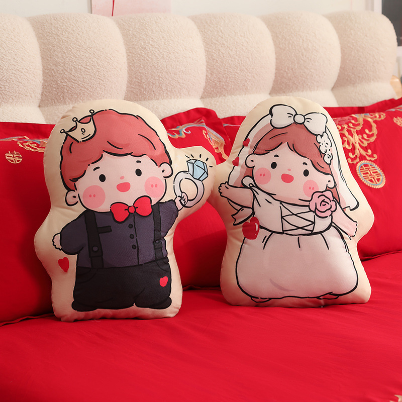 Almohada feliz para casarse con un nuevo tipo de muñeca de prensado de alta calidad para dar a la novia regalo de boda muñeca image 13
