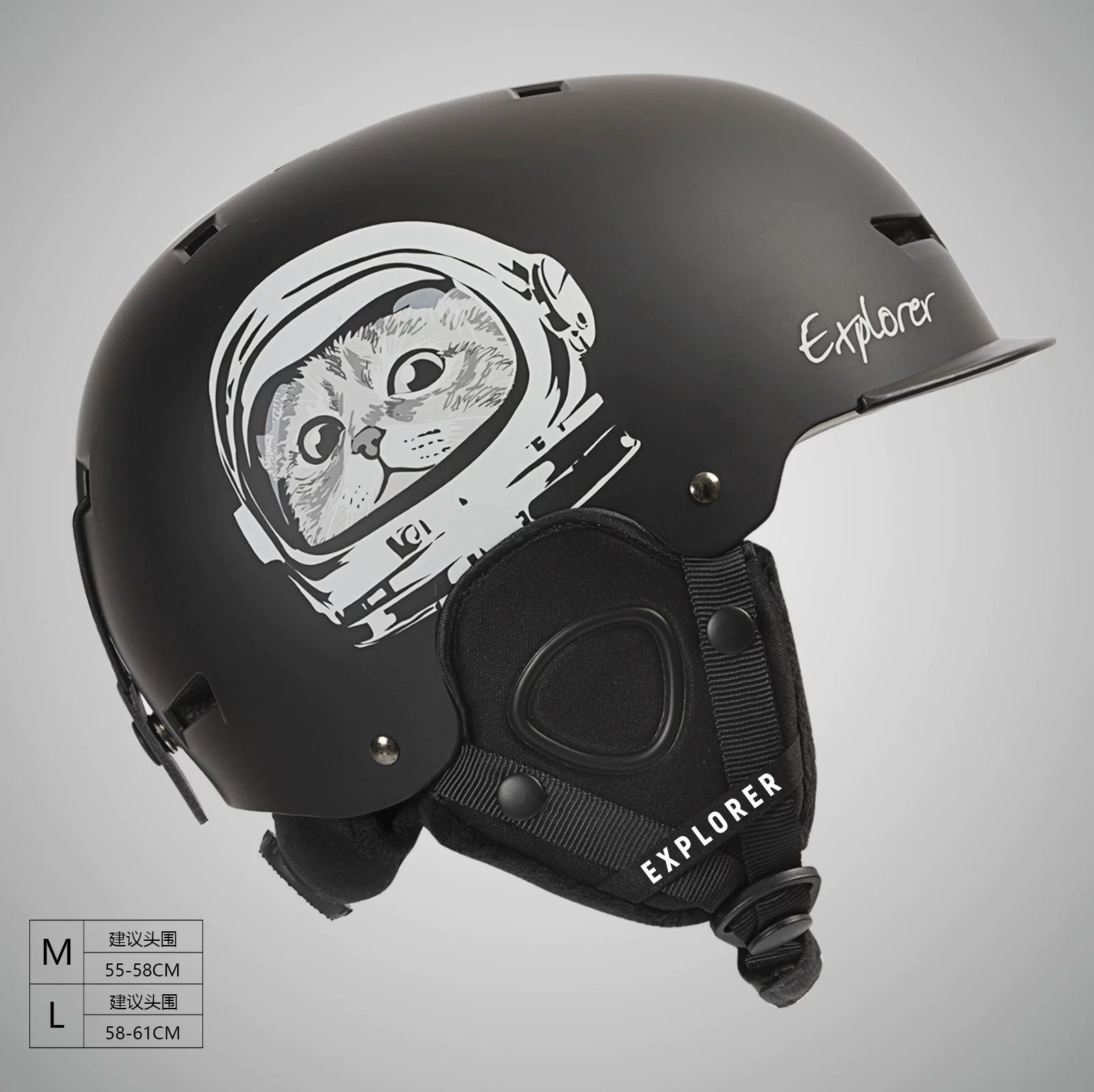 EXPLORER SNOWCRUSH шлем для лыж капсула одиночной доски двойной доски дети взрослые мужчины и женщины лыжный шлем