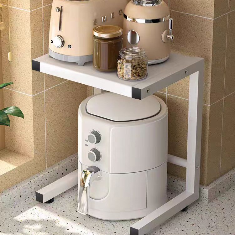 厨房整理收纳电饭煲置物架空气炸锅收纳电器分层小家电收纳架子