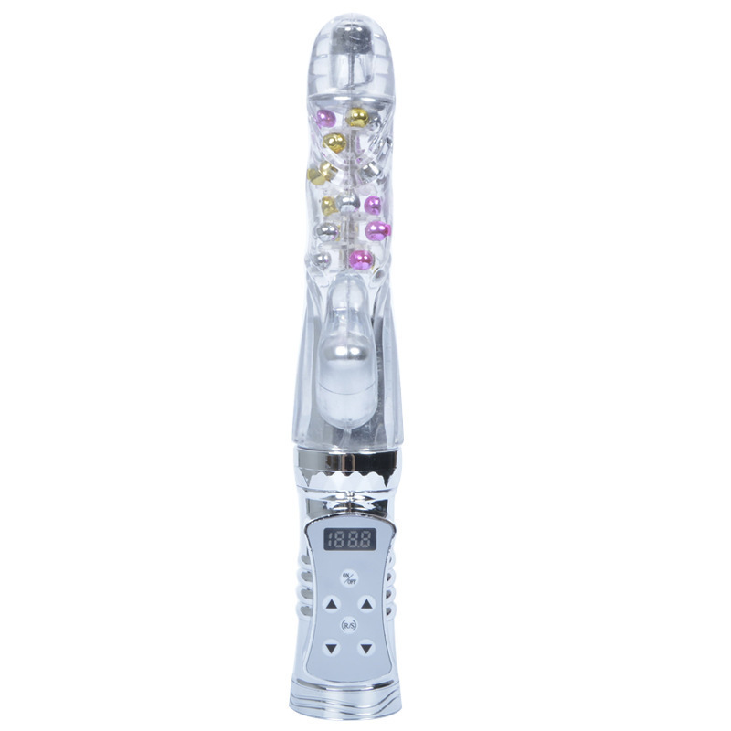 Retractable Rotating Bead Vibrator with 36 Modes, USB Rechargeable Thrusting Wand — detail image 6