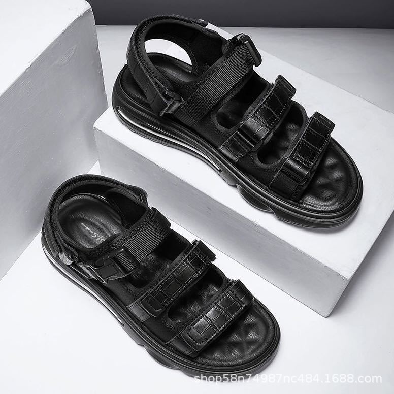 Men's New Trendy Outer Wear Breathable Beach Shoes Men's 2025 Summer Popular Men's Shoes Soft Sole Non-Slip Sports Sandals