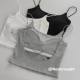 Modal strap hot girl with breast pad bra one-piece crossed beautiful back small suspender women flat mouth vest top
