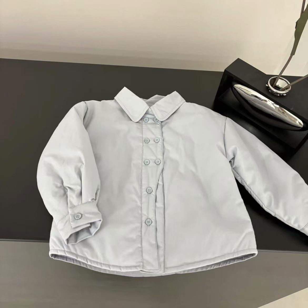 하늘색 퀼팅 셔츠