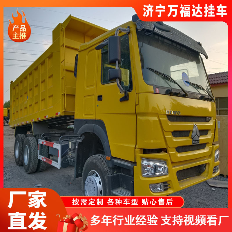 Sold to Africa Howo 10-Wheel Dump Engineering Truck with National Three Emission Right Cockpit Container Rear Rollover