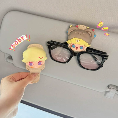 Cartoon Design for Women, Car Glasses Clip/Bill Clip