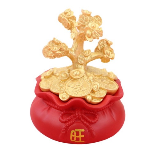 New product creative lucky bag money bag car interior accessories money tree ornaments money tree cake decoration ornaments