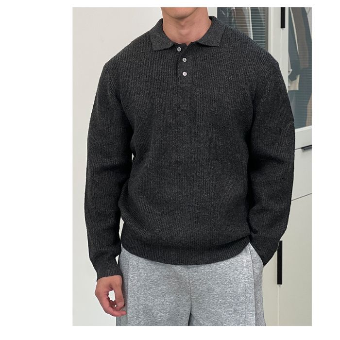 Maglione a collo alto slim fit da uomo – Maglia leggera spazzolata (M-3XL, lavabile in lavatrice, beige/grigio/carbone, abbigliamento minimalista per ufficio e casual)_voghion.com