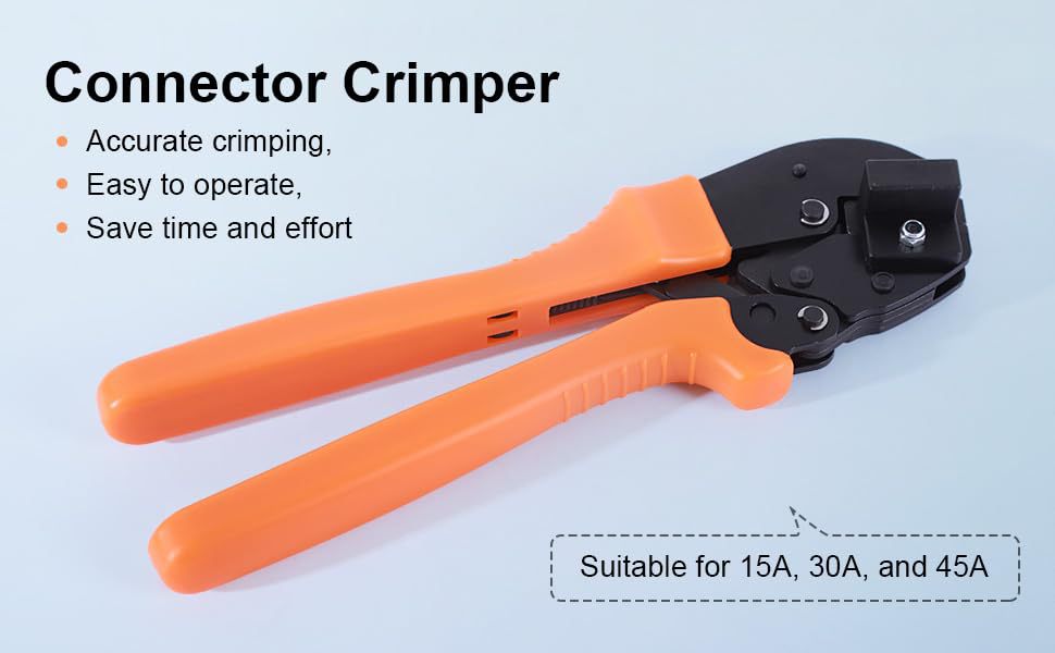 Manuelle Crimpzange mit Ratsche für 15 A 30 A 45 A Anschlüsse