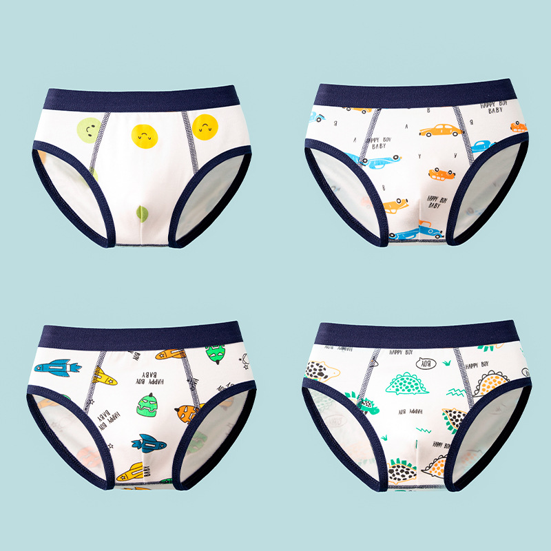 2025 nueva ropa interior delgada de verano para niños, algodón triangular, niños pequeños, medianos y grandes, niños, niños sin trasero
