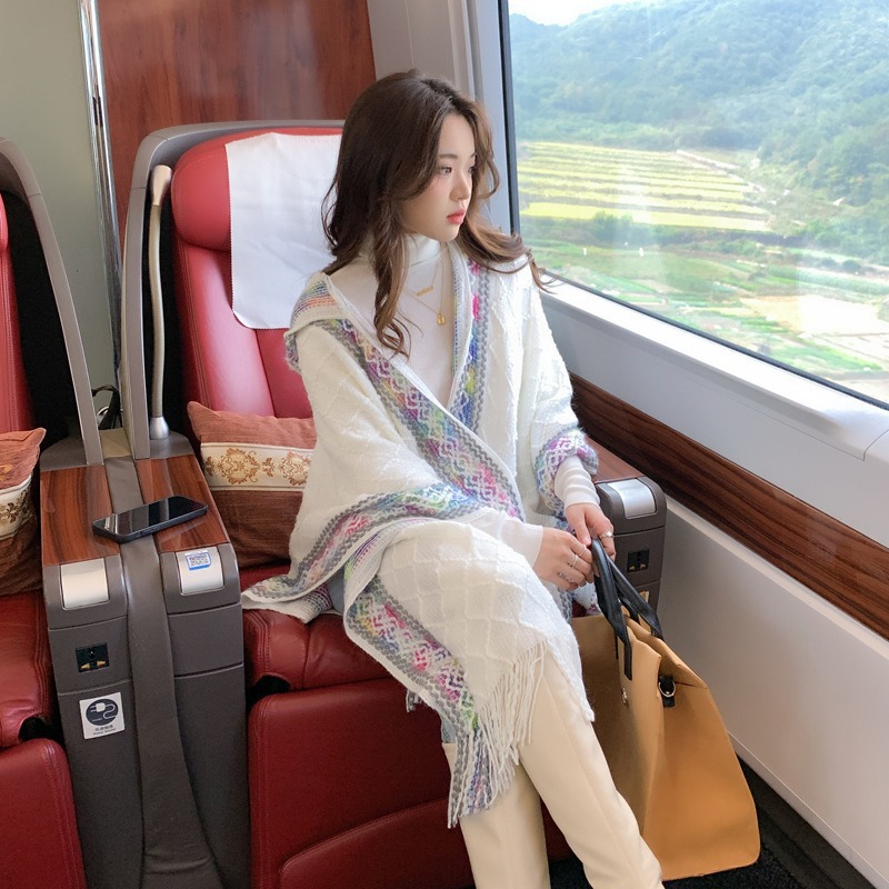 Rainbow ethnic long hoody