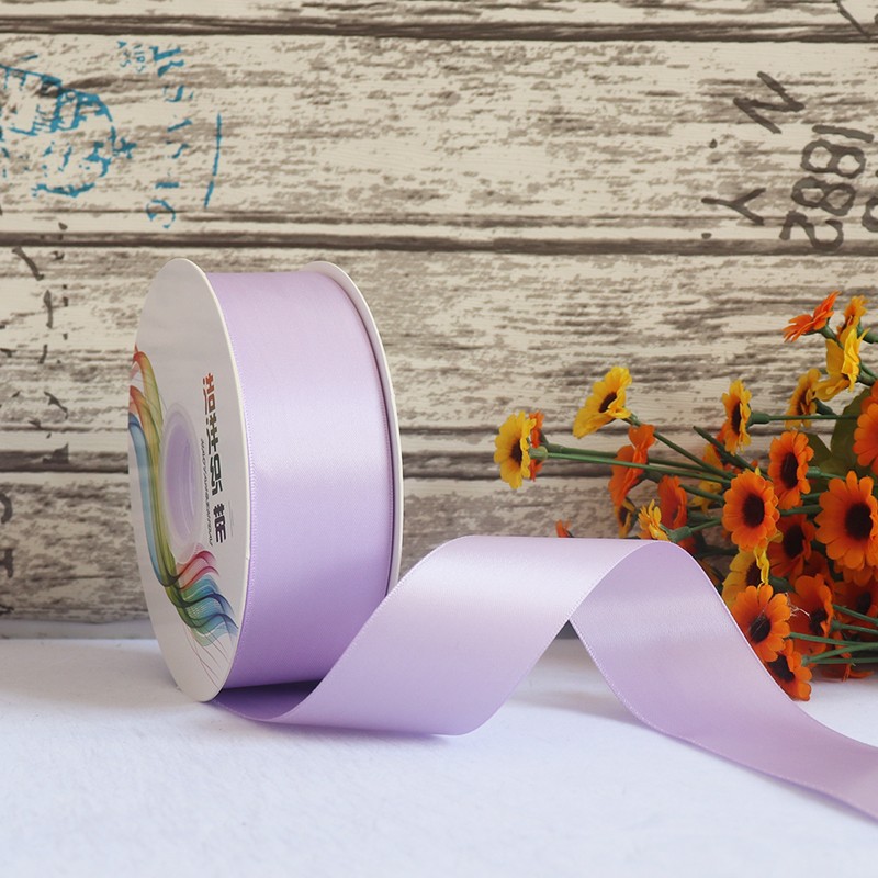 Cinta de satén de doble cara de 4 cm para manualidades, cinta de poliéster, cinta para flores, cinta de seda, cinta para decoración de pasteles, cinta para cajas de regalo, accesorios para el cabello, lazos para regalo image 9
