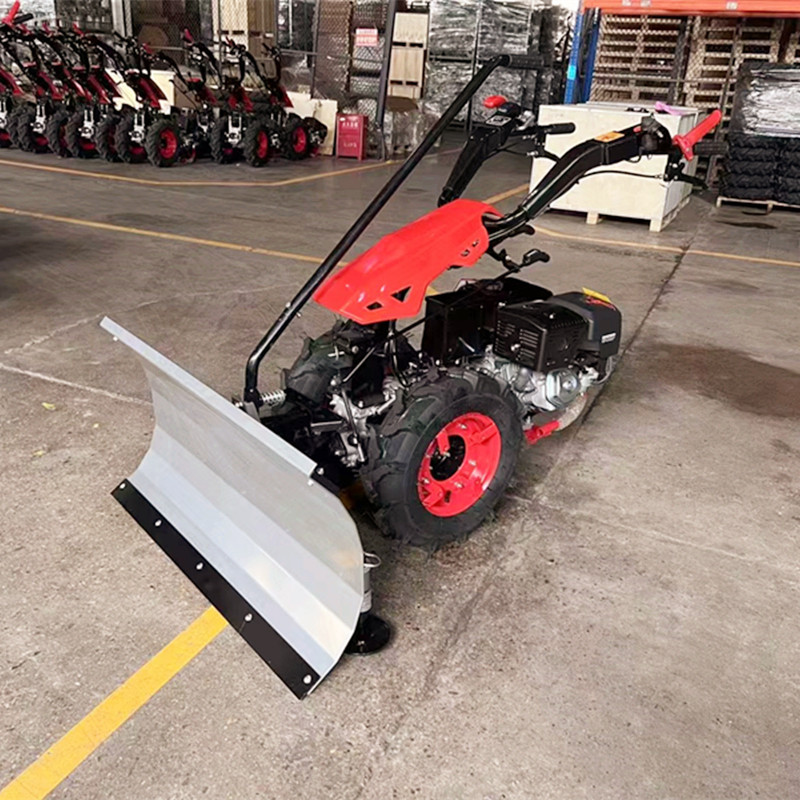 小型扫雪机 手推式推雪铲 15马力道路清雪机
