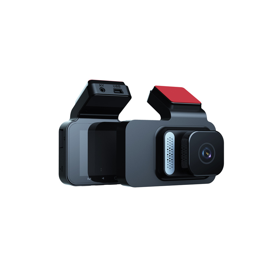 3.0inch IPS display dashcam with high-definition 1080P dual lenses, front and rear dual recording, night vision, and reverse camera