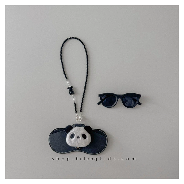 Black+Black Chain Panda Black Bag (Children)