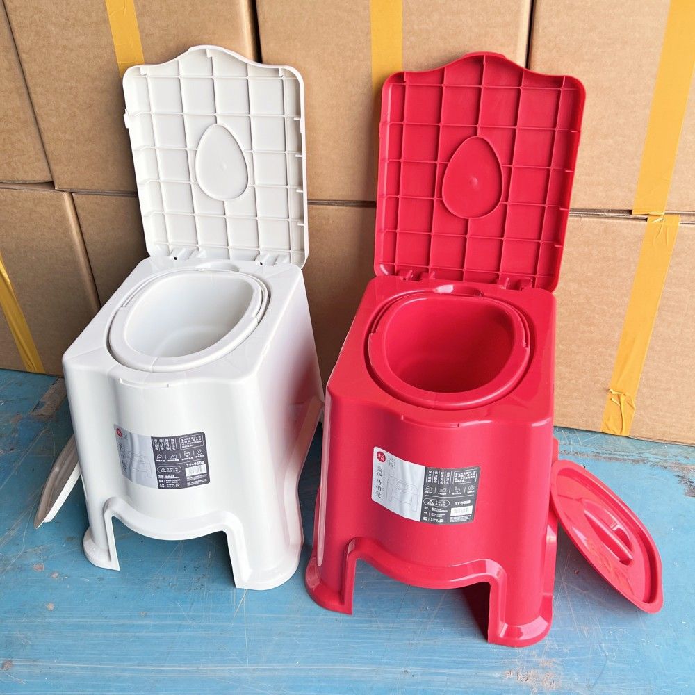 Inodoro móvil para ancianos domésticos cabecera de cama interior inodoro lavabo embarazada 300 kg de peso sin instalación cabello integral