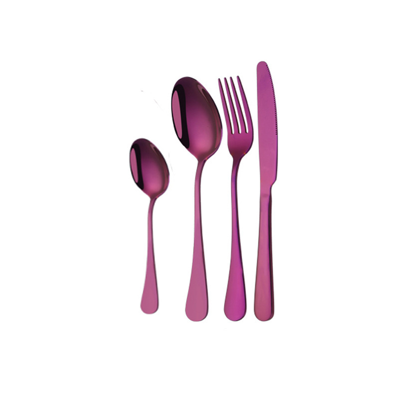 cubiertos de acero inoxidable cuchillo de filete tenedor cuchara set de tres piezas serie 1010 set de cubiertos de comida occidental casero comer cubiertos de filete