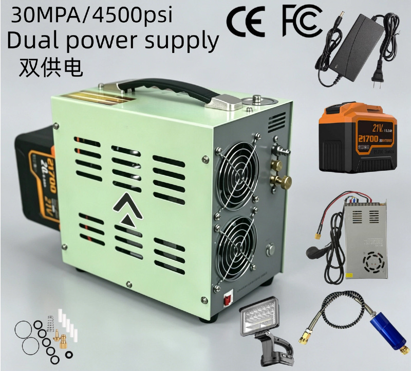 30Mpa High-Pressure Rechargeable Air Compressor 18V Inflator 4500Psi