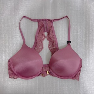 2.5-3cm thick la front buckle small chest shows large smooth lace hollow thin upper and lower thick back bra