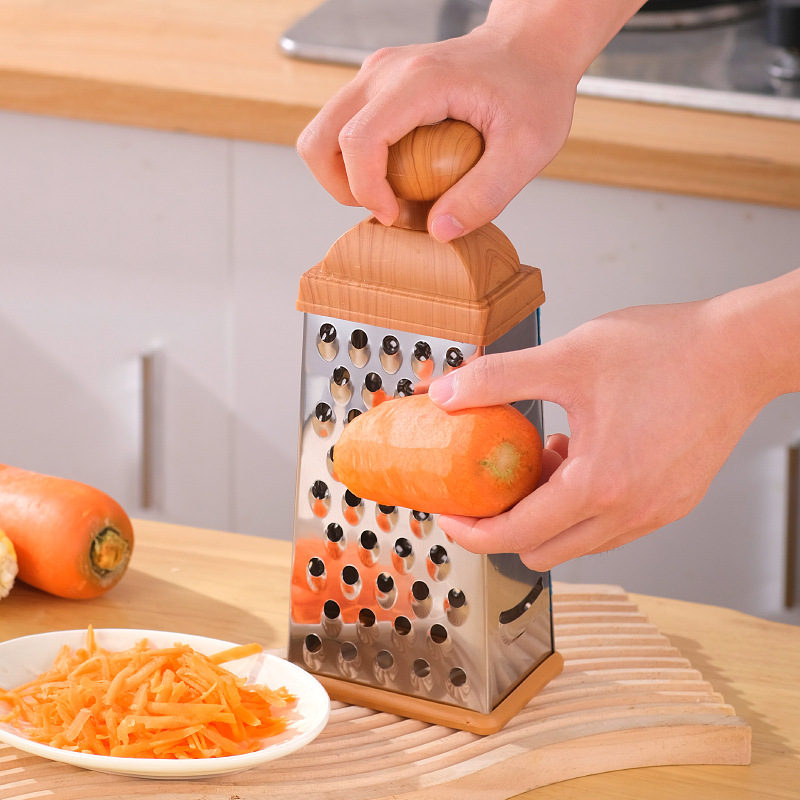 Cocina multifuncional cortador de papas máquina de corte de seis lados máquina de raspado de vegetales imitación de mango de papaya frotador de cuatro lados raspado image 3
