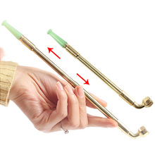 可伸缩铜烟枪旱烟杆黄铜烟斗老式卷烟烟丝两用旱烟袋锅一口香便携