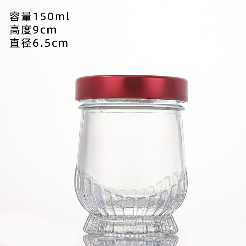 ガラス製ツバメの巣ボトル、すぐに食べられる新鮮な煮込み、高温耐性密封ボトル、蜂蜜ジャム詰め替えボトル、蒸し可能なミルクゼリーペースト栄養ボトル|undefined
