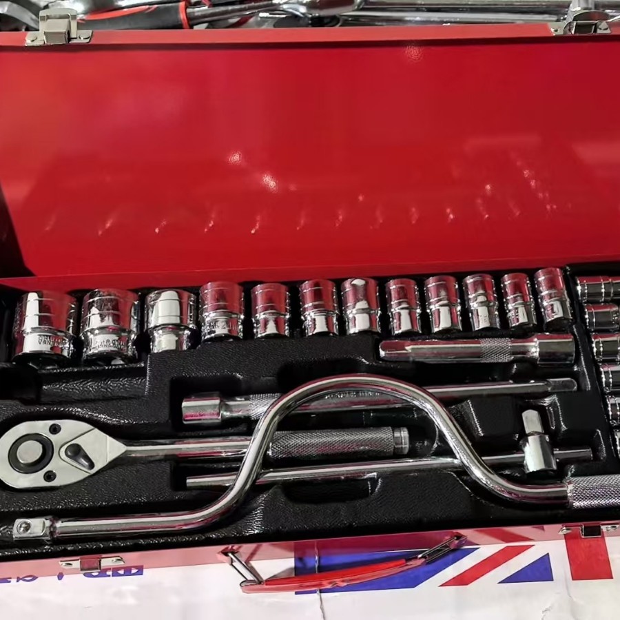 Caja de hierro 24 piezas conjunto de tornillo combinado de reparación de turbina de vapor F rod deslizante de rodillo manguito trinquete espejo superficie de electroforesis de fosfato P
