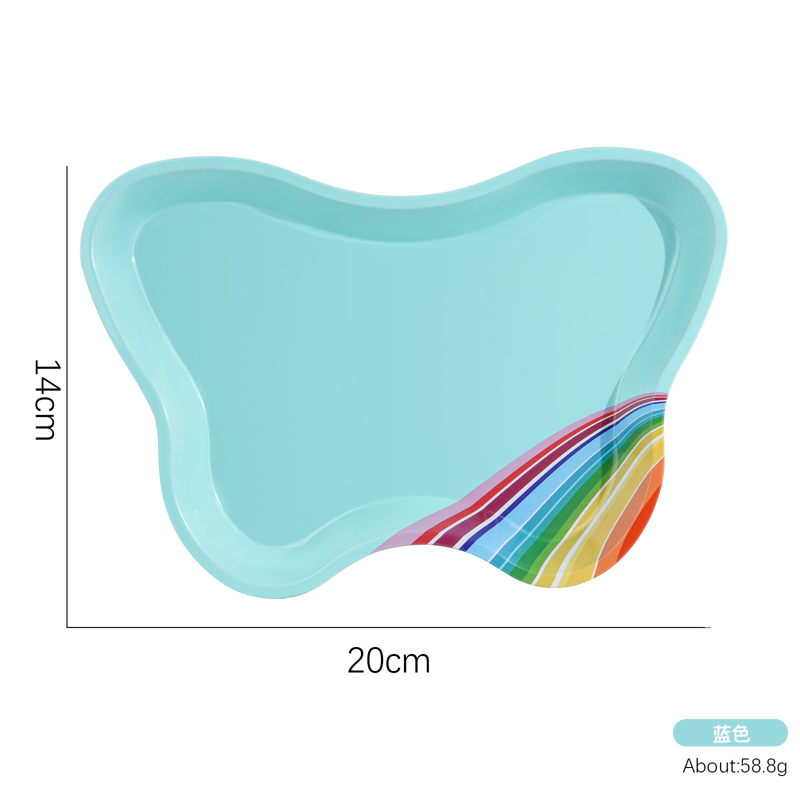 Manicura nueva joyería de acero inoxidable bandeja de fondo plano joyería bandeja de almacenamiento multiusos bandeja bandeja de mariposa al por mayor