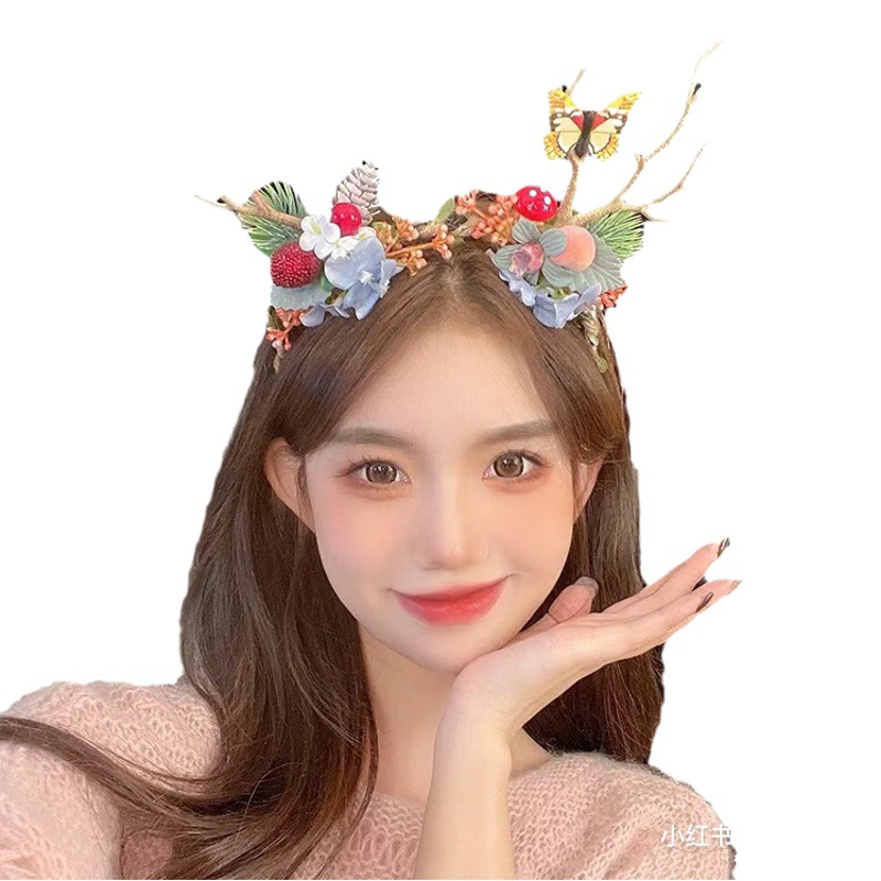 Nuevos sombreros luminosos para mujer, accesorios de ambiente de concierto de viaje, diademas de astas, diademas brillantes, orejas de conejo para niños