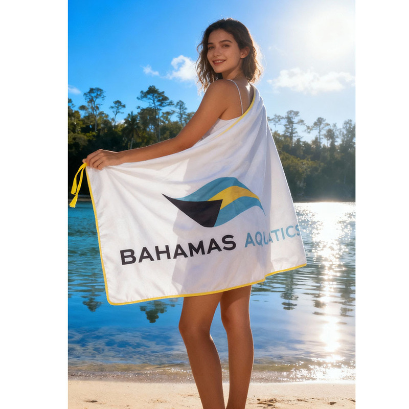 Factory Direct Sales Quick-Drying Swimming Bath Towel, Light and Compact Portable Beach Towel, Strong Water Absorption, Seaside Sun Protection