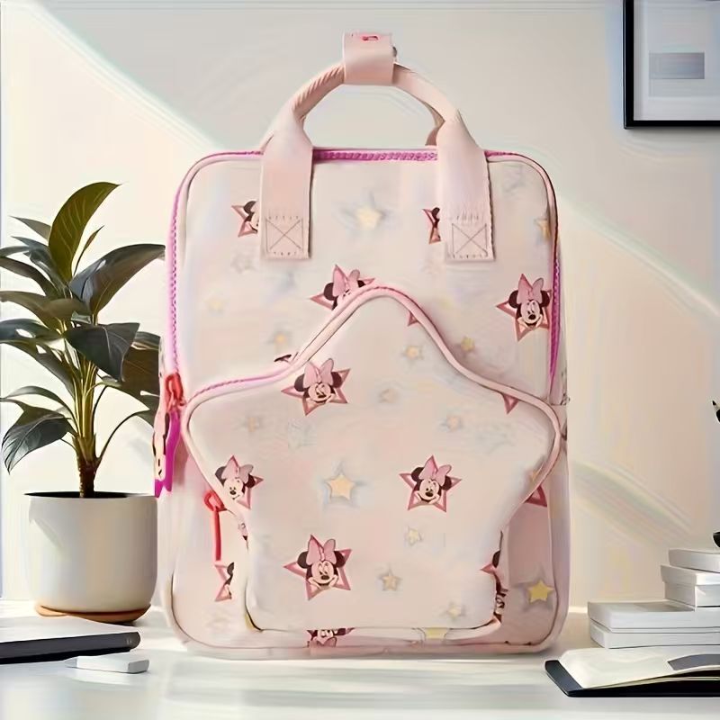 Cross-Border 2025 Spring New Product Children's Bag Toddler Mickey Mouse Five-Pointed Star Print Backpack Cross-Border 2025 Spring New Product Children's Bag Toddler Mickey Mouse Five-Pointed Star Print Backpack