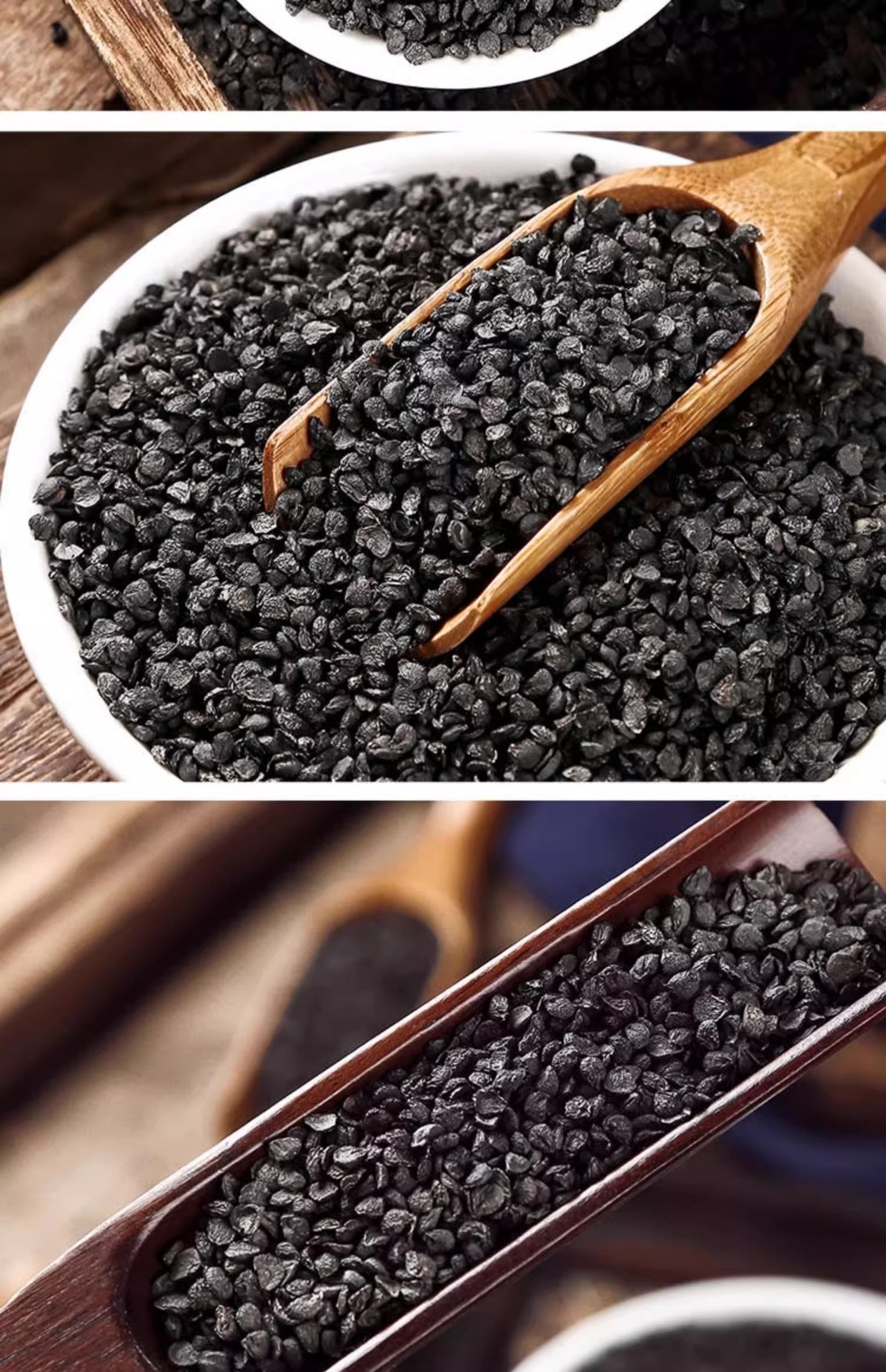 Chinese Chive Seeds Jiu Cai Zi Dried Herb 100g Jar for Decoction and Culinary Use details