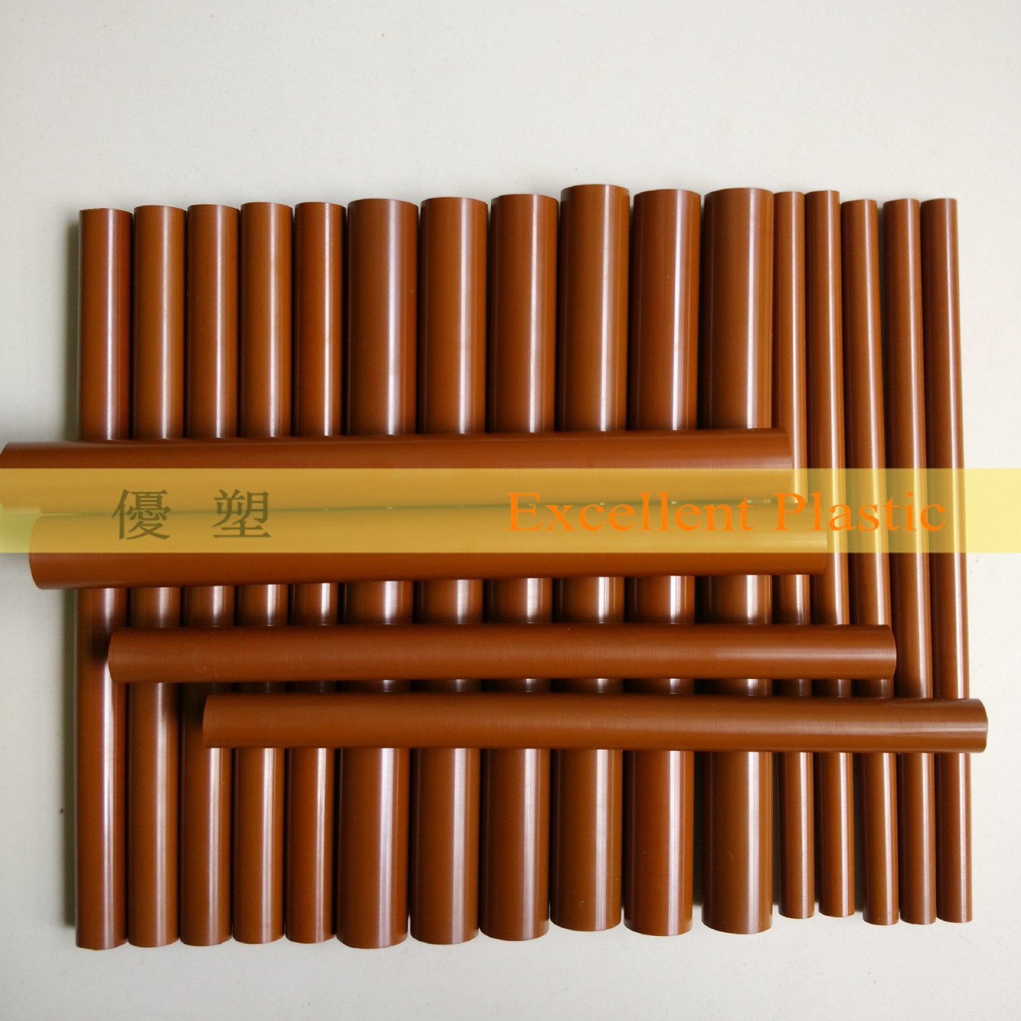 褐色PI棒 江苏常州聚酰亚胺薄板片pi圆棒 高温型、辐射配件