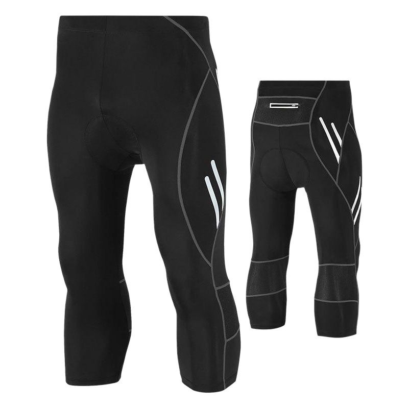 Cross-border Amazon Explosions Men's Quick-drying Riding Pants Source Manufacturers Produce Outdoor Elastic Sweat-absorbent Cropped Pants for Men