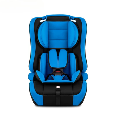 seat car simple portable seat: Car child safety seat - solid-color-blue