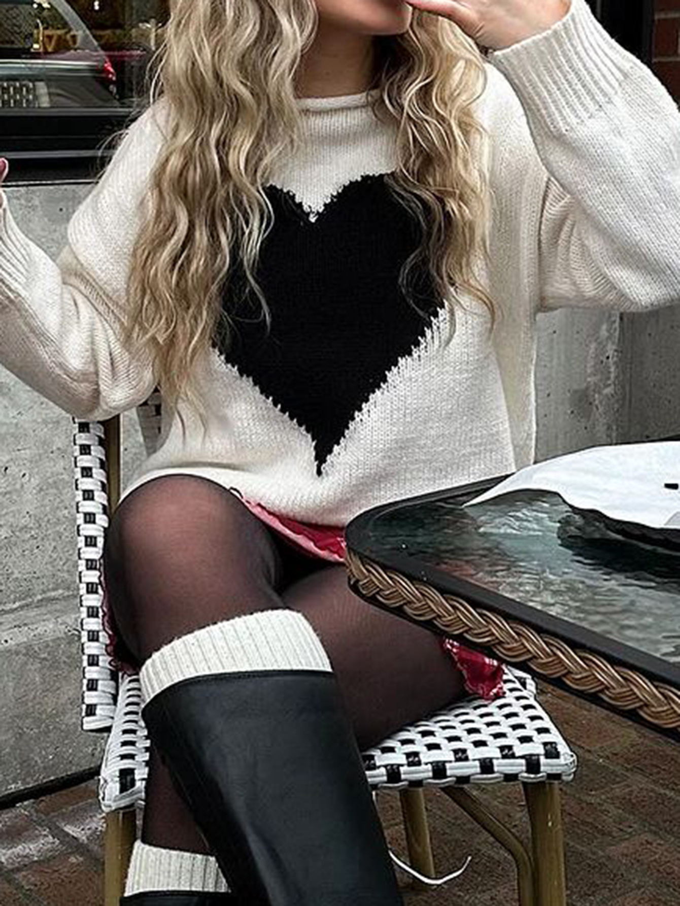 Kaikuo transfronterizo Europa y América amor casuales camiseta de manga larga abrigo suéter de mujer otoño y invierno 2025 estación independiente de Amazon image 4