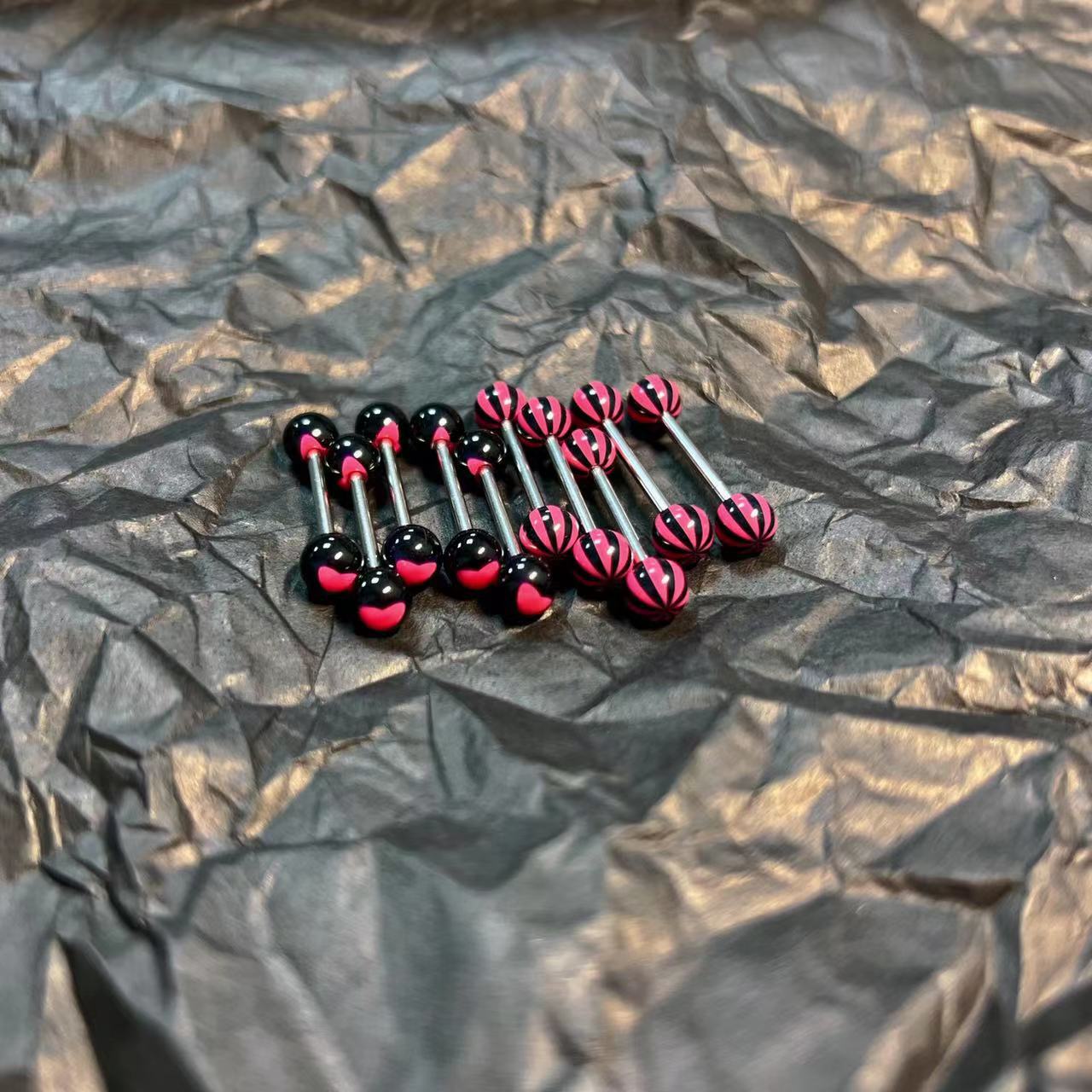 Pointed titanium steel lip stud product view