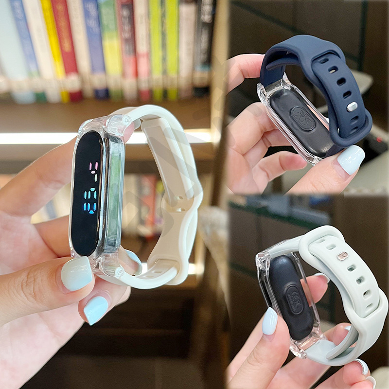 Suitable for Xiaomi Band 3456789 generation NFC universal silicone 8-shaped buckle transparent case/quick-release connector style wristband Application Scenario