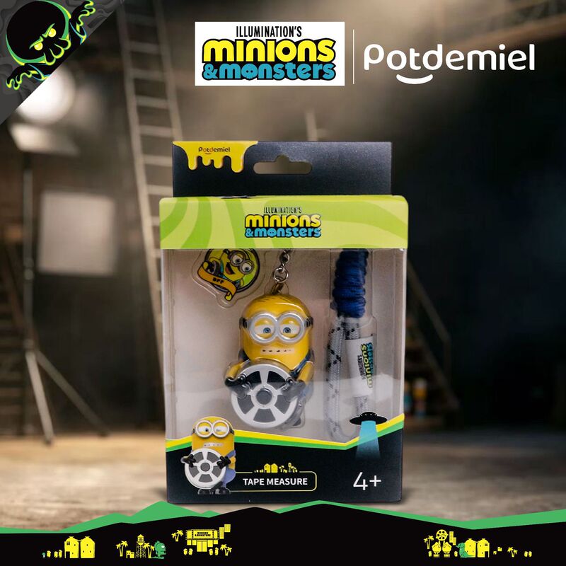 【Globally Licensed】Official Minion HENRY Film Roll Keychain Pendant Fashionable Bag Accessory In Stock