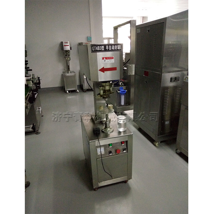 食品厂易拉罐封盖机 罐装海苔茶叶封口机 罐头加工易拉罐封罐机