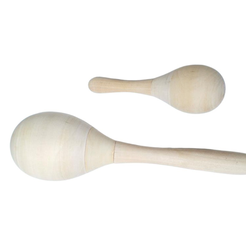 Small sand hammer log early childhood education wooden sand ball grasp audio-visual training baby toy source manufacturer Orff