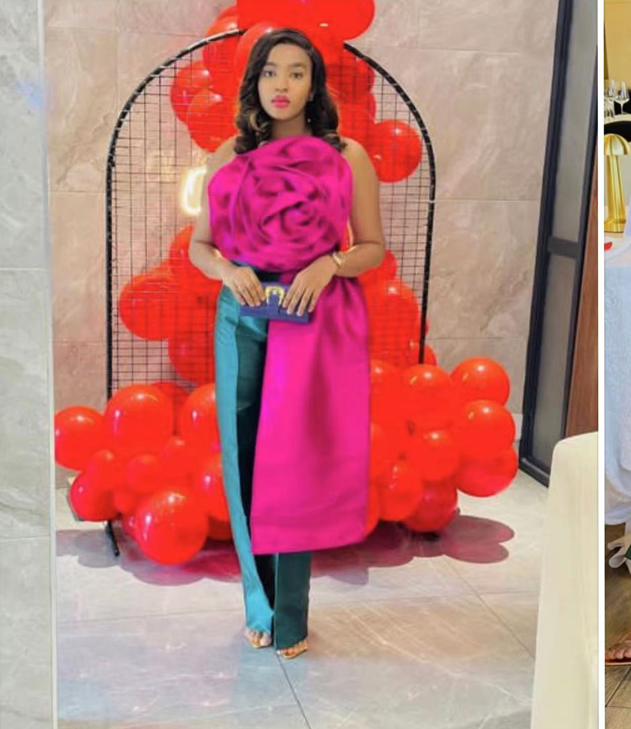 BKQU Chic Large 3D Flower Women's Vest Strapless Zipper Backless Crop Top 2025 Summer Asymmetrical Ribbon Sexy Elegant Party Top - view